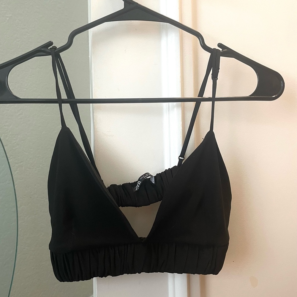 Zara Black Bralette Top